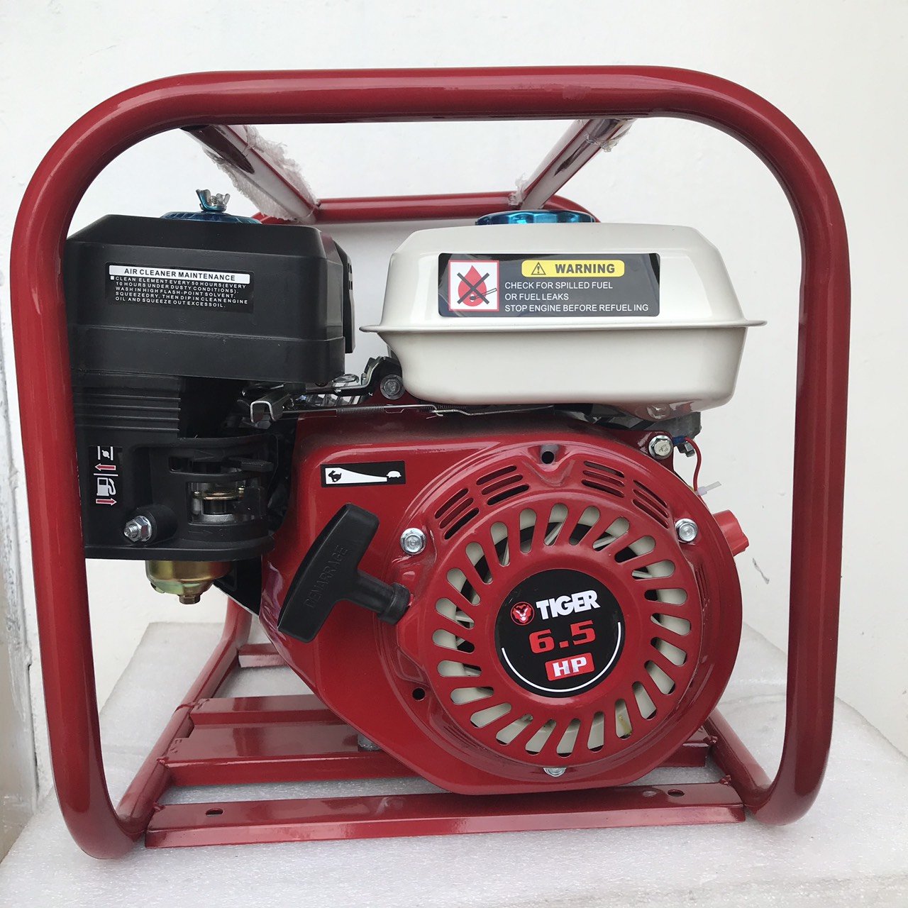 Máy bơm nước chạy xăng. Máy bơm xăng khung 6.5HP