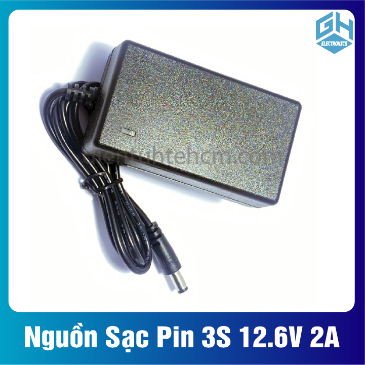 Nguồn sạc pin 3s 12.6v 2a loại thường, sạc pin máy khoan, ắc quy 12v