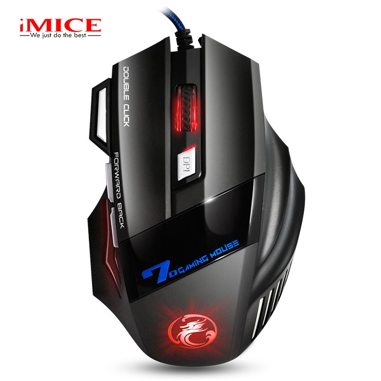 Chuột Mouse Gaming IMICE X7 Dây dù - Led 7 Màu