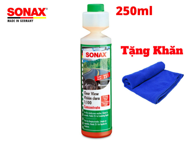Dung Dịch Rửa Kính Đậm Đặc Sonax 371141- 250ml tặng khăn