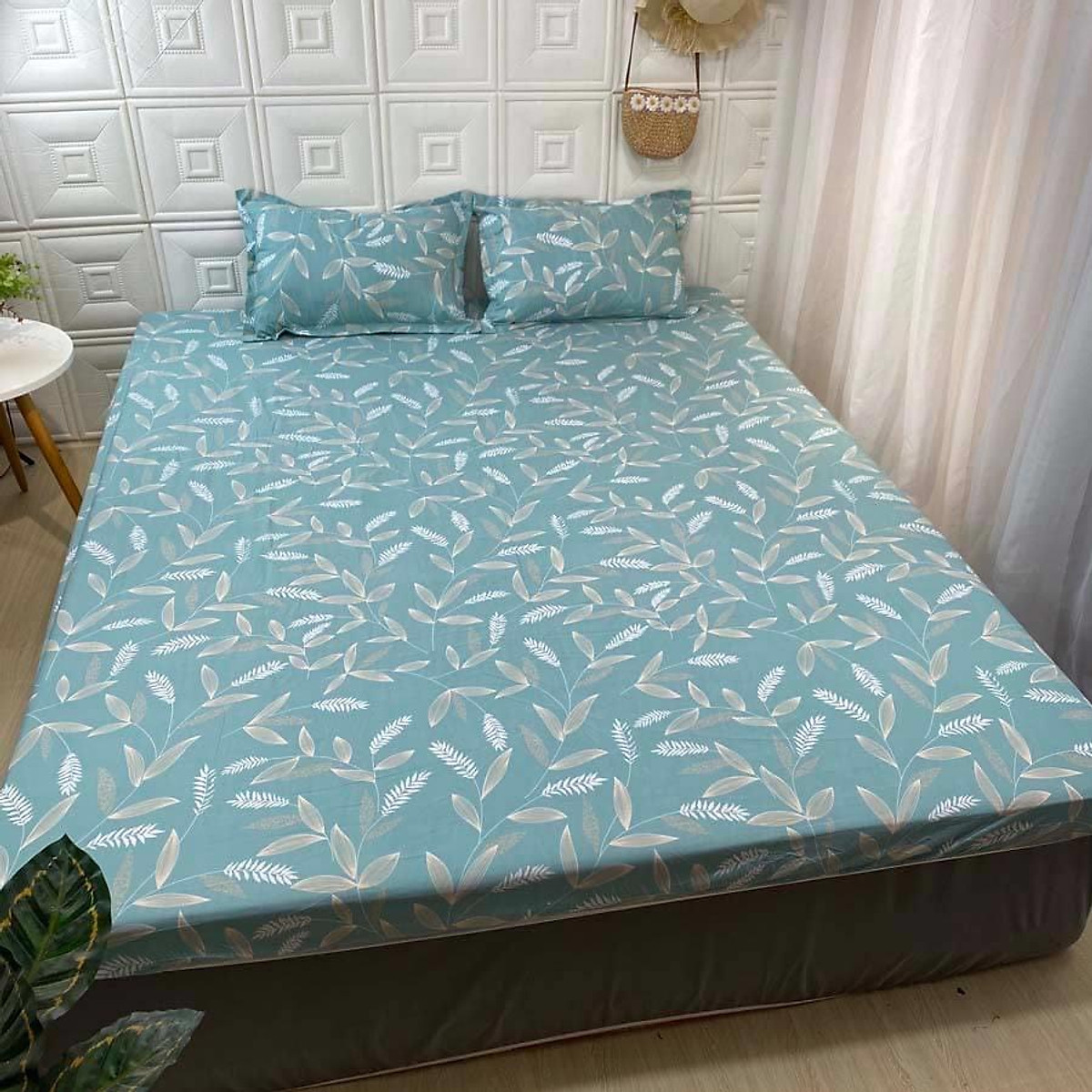💗 Ga giường cotton poly mẫu Báo hồng, ga chun bọc đệm cotton đủ size nệm 1m6 1m8 2m2 - Được chọn mẫu
