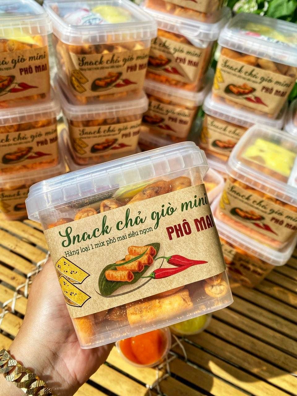 Snack chả giò mini sấy phô mai