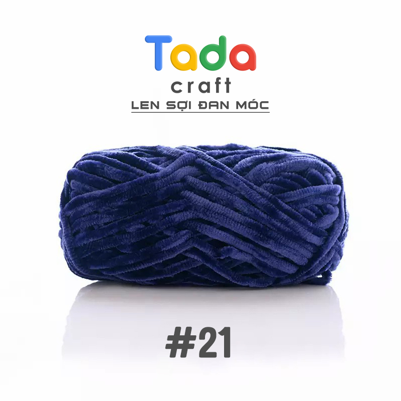 Len nhung chenille sợi siêu mềm mại cuộn 100gr
