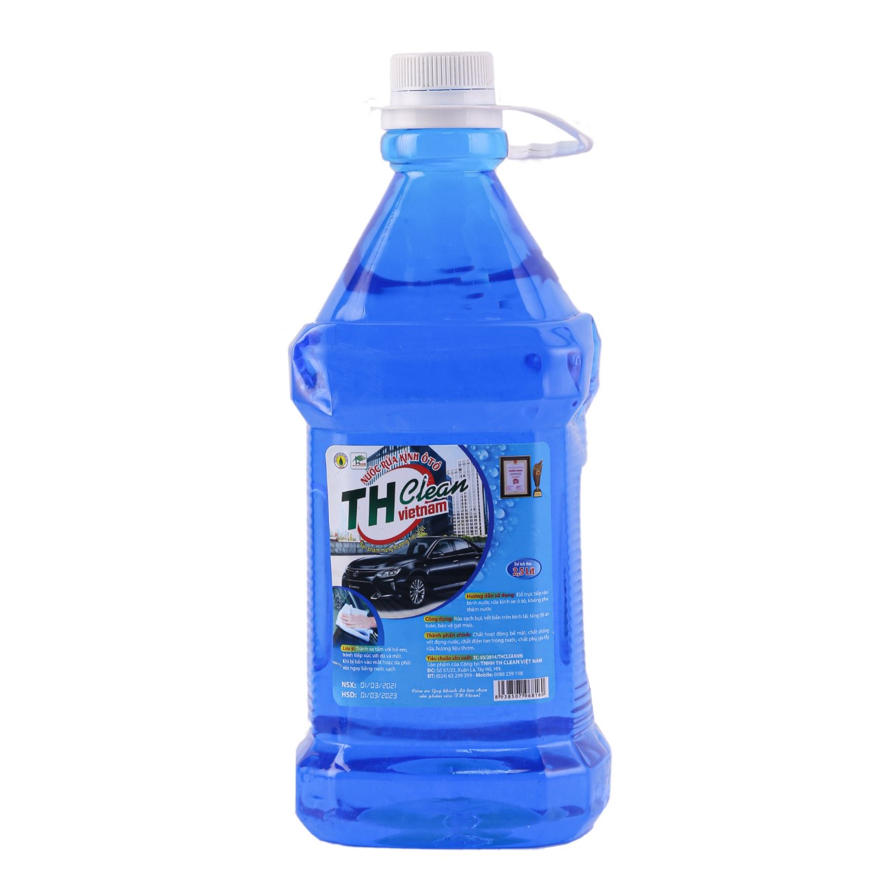 [Chính hãng] Nước rửa kính ô tô TH Clean can 2,5 lít