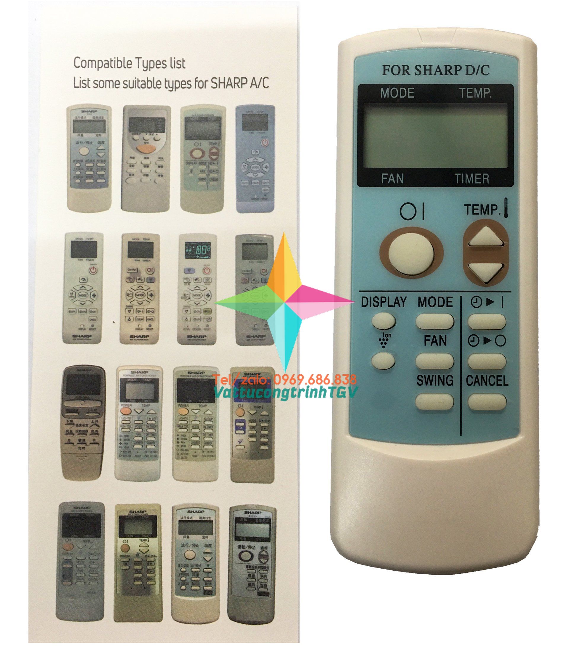 Điều khiển điều hòa SHARP