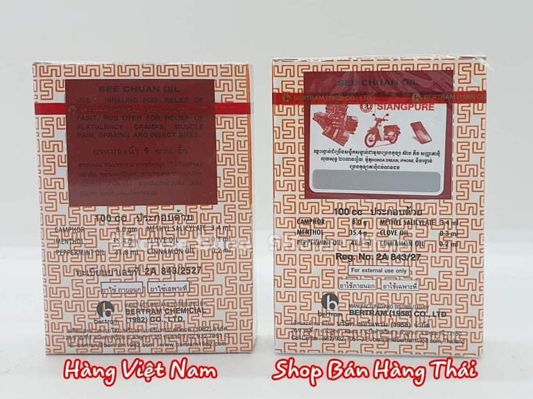 01 Dầu Trắng SEE CHUAN OIL Thái Lan 3ml (size nhỏ)