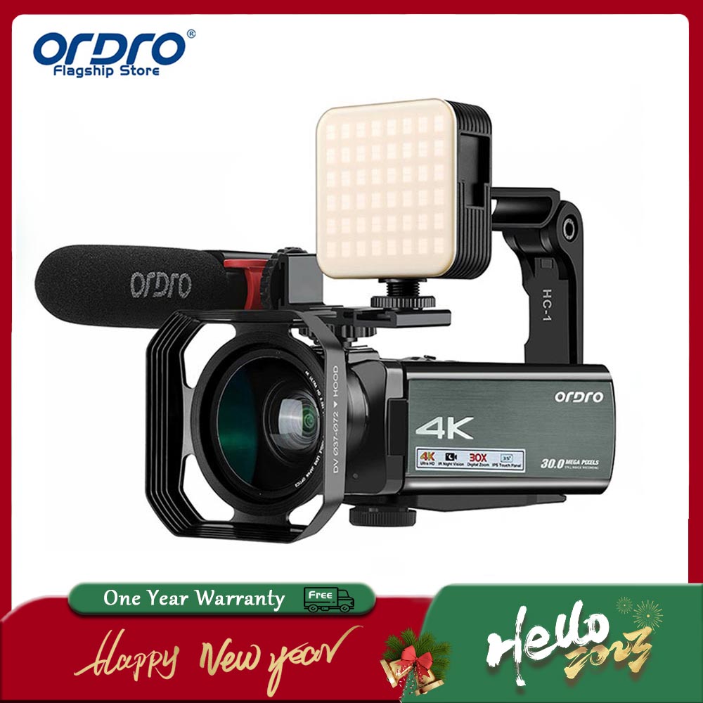 ORDRO Máy Quay Phim 4K HDR-AX60 Camera Thu Phóng Quang Học 12X 28MP Máy