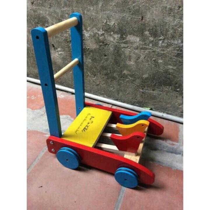 Xe Gỗ Tập Đi 3 Con Chim