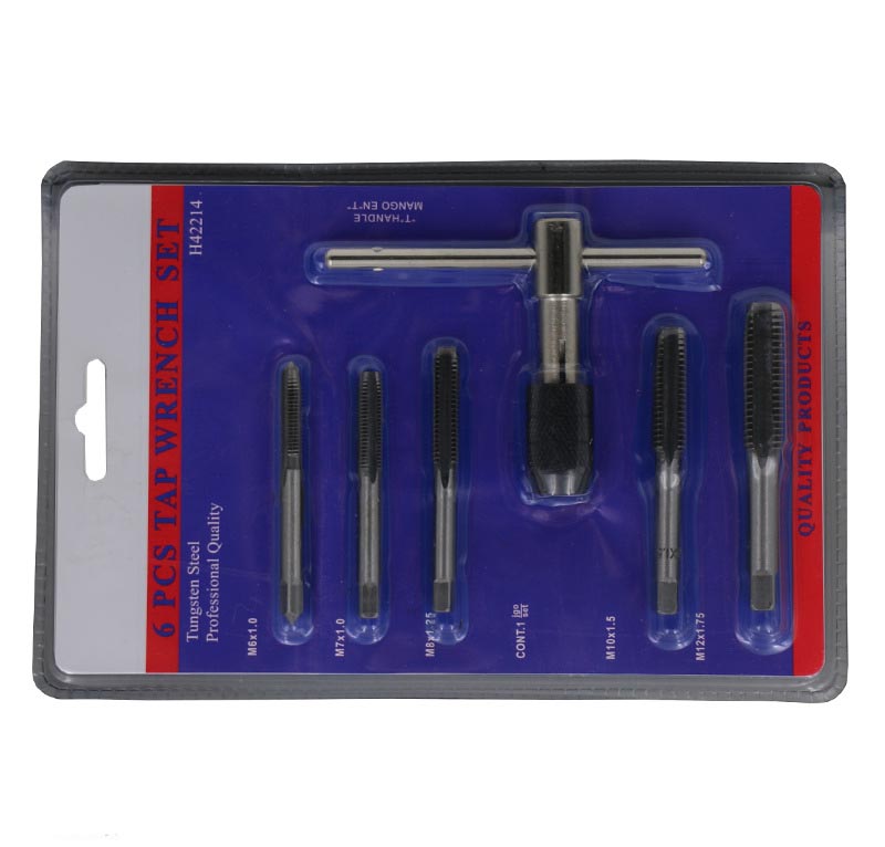 Bộ Tay quay taro tựng động M6 - M12 (1 tay quay 5 mũi) 6 chi tiết
