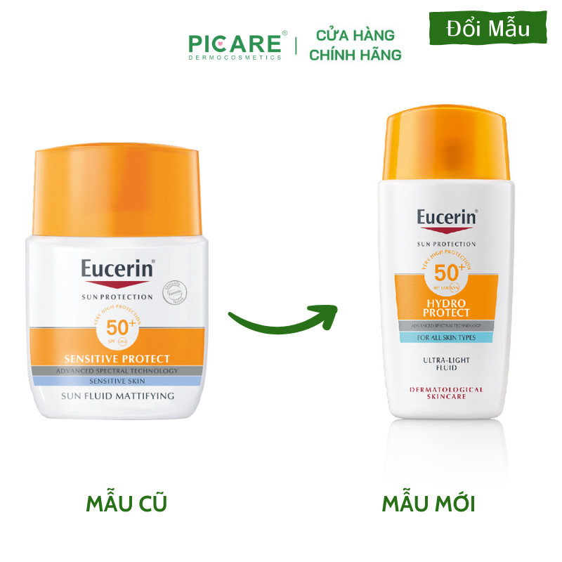 Kem Chống Nắng Eucerin SUN HYDRO ULTRA-LIGHT FLUID 50+ 50ml
