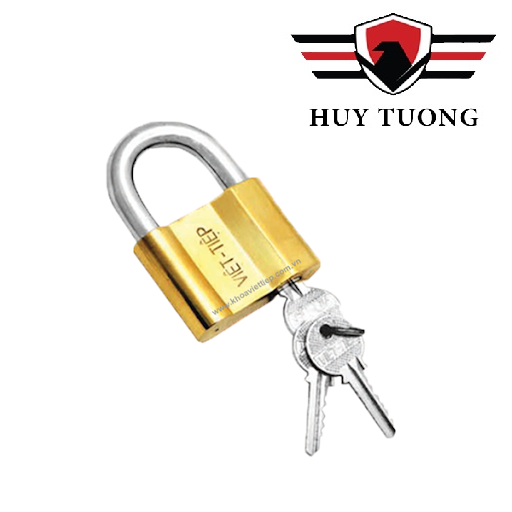 Ổ khoá việt tiệp đồng 51 x 33 ống phi 6ly ( khoá chìa ) 01330