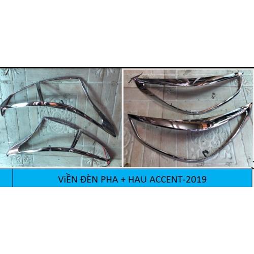 Ốp đèn  pha và hậu xe Huyndai Accent 2018 219