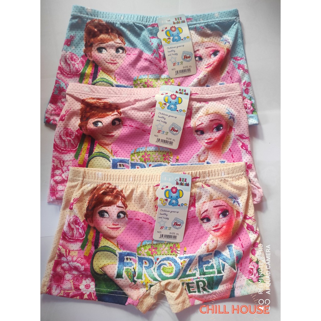 Combo 10 Quần Chip Đùi Elsa Cho Bé - Chillhouse