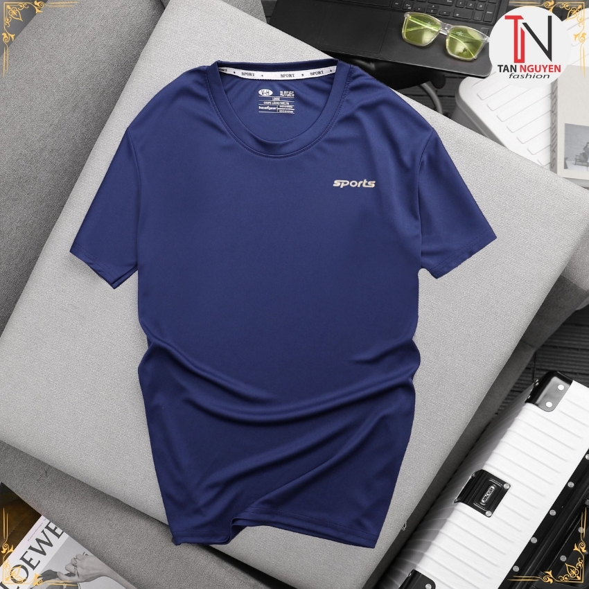 Áo thun nam TANNGUYEN STORE cộc tay cổ tròn ngắn tay thoáng khí thấm hút nhanh khô co giãn thoải mái, thấm hút mồ hôi