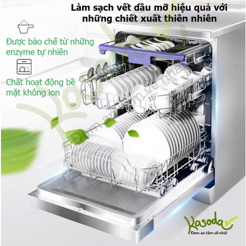 Bột rửa bát chén Almawin dùng cho máy rửa bát mẫu dùng thử 300gram