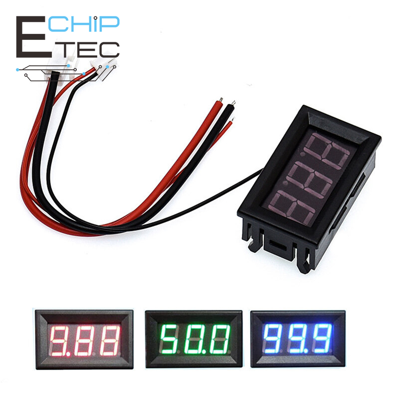 DC0-10A Ampe Kế DC Màn Hình Kỹ Thuật Số 50A 100A Với Bảo Vệ Kết Nối Ngược Ampe Kế DC