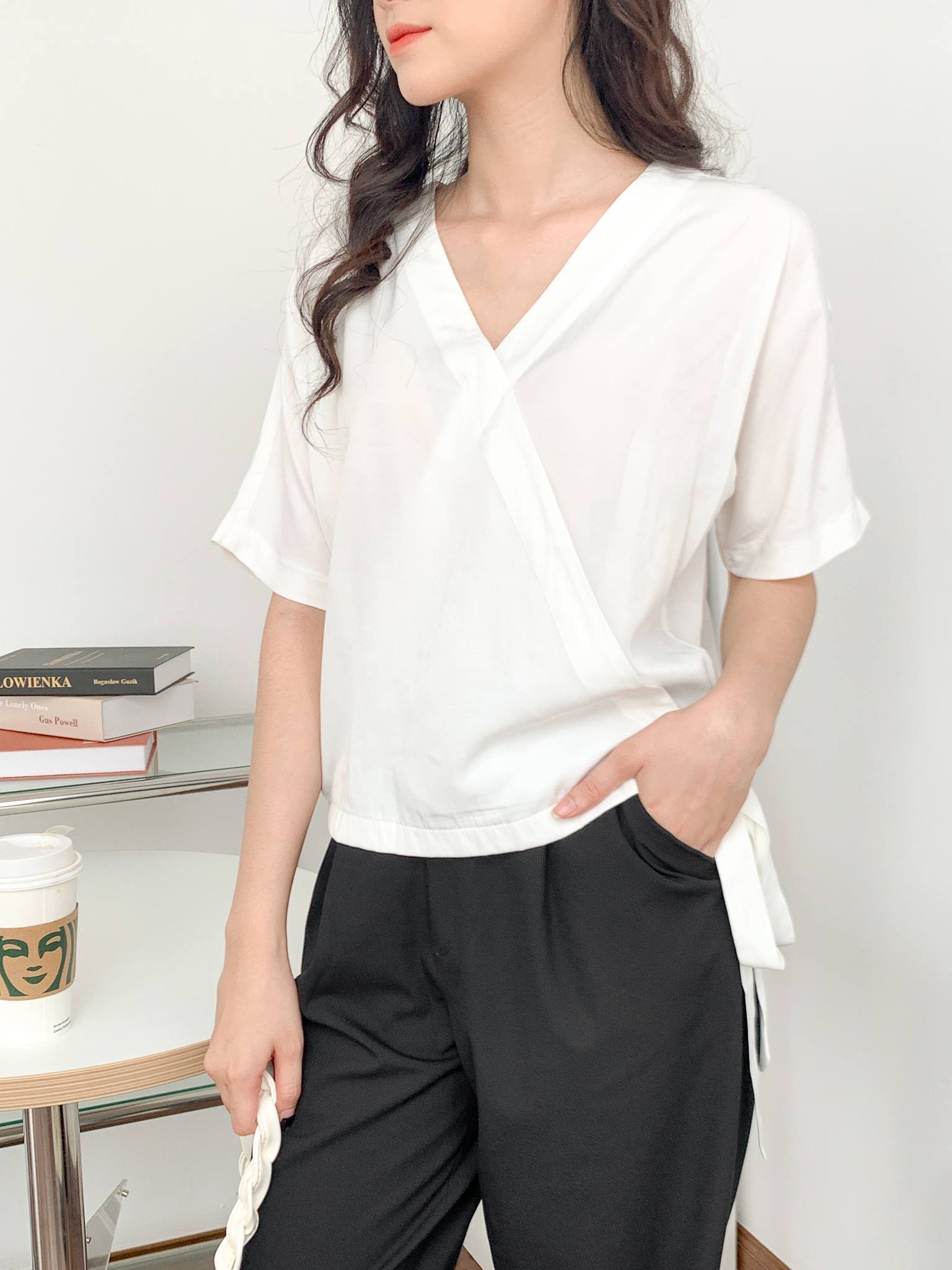 Áo Cổ Tim Nơ Buộc[Madelen]