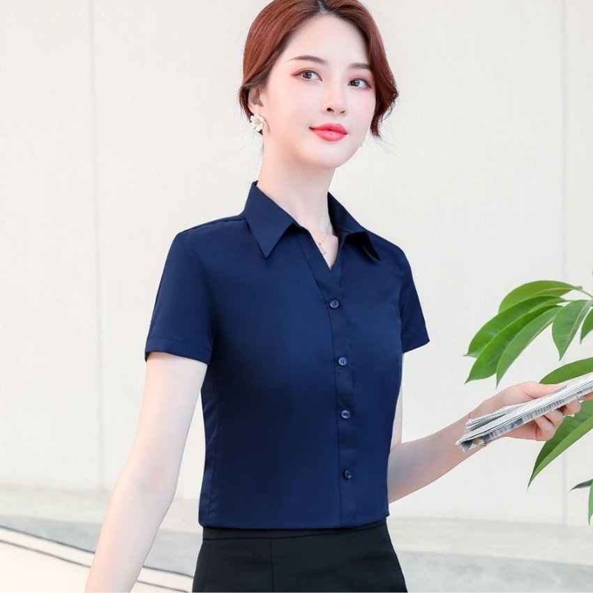 ÁO SƠ MI NỮ NGẮN TAY THỜI TRANG MỚI