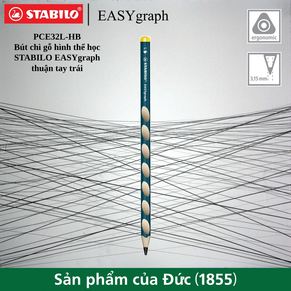Bút chì gỗ hình thể học STABILO EASYgraph/EASYwrite