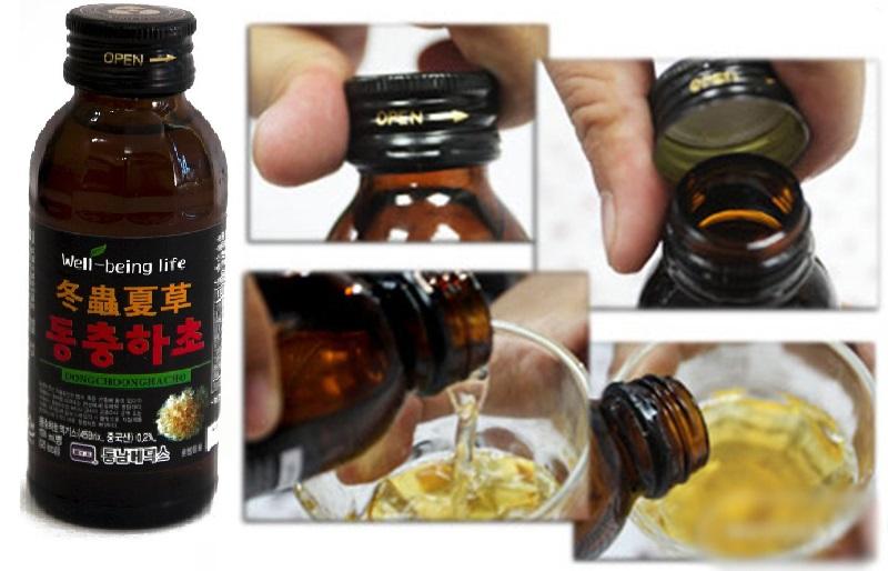 [HCM - Hộp 10 chai] Nước đông trùng hạ thảo Hàn Quốc