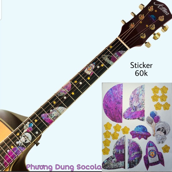 Sticker dán cần đàn Guitar