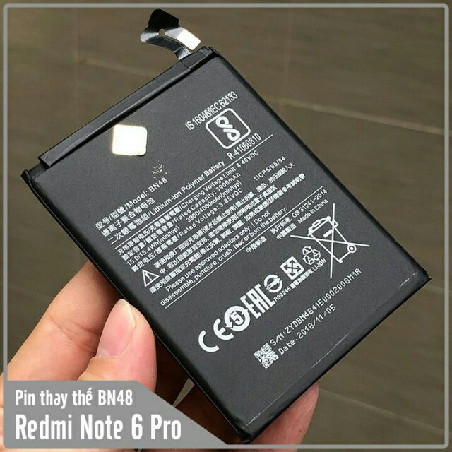 Pin thay thế cho xiaomi redmi note 6 pro 3900/4000 mah