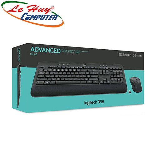Bộ bàn phím và chuột không dây Logitech MK545