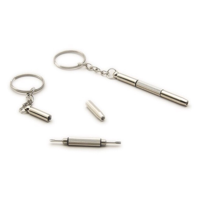 Tua vít mini 3in1 sửa mắt kính, đồng hồ, điện thoại, máy tính, đồ gia dụng kèm móc khóa, bộ tuốc nơ tô vít đa năng