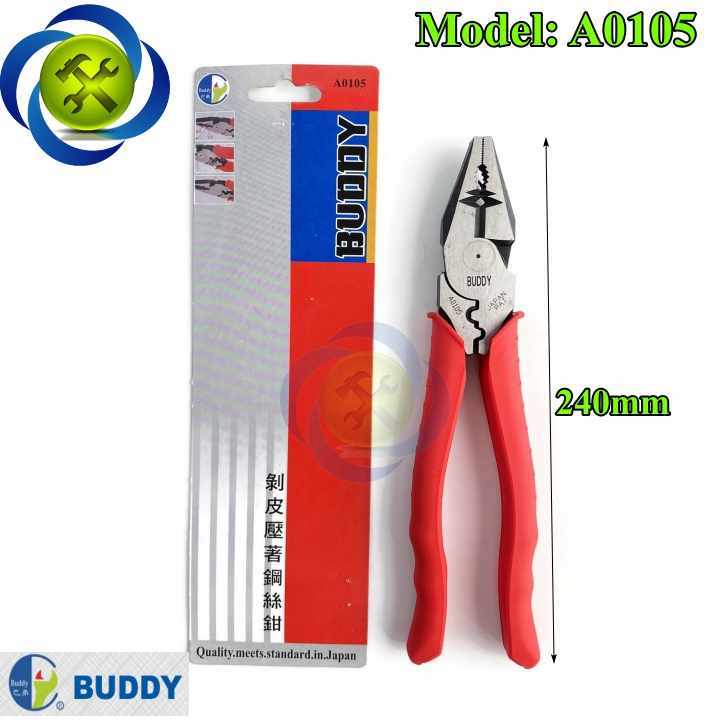 Kềm điện buddy a0105 cắt tuốt bấm cos