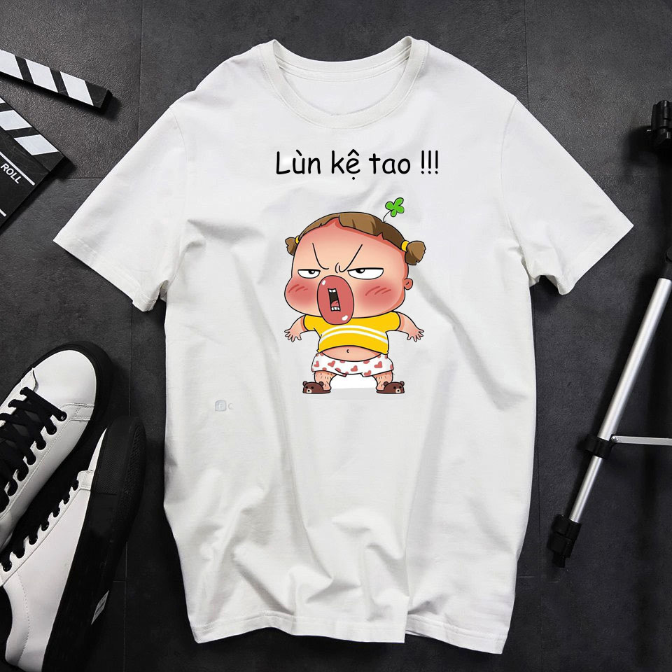 [HCM]GIÁ SỐC Áo thun unisex full size in hình quỳnh aka " LÙN KỆ TAO " vải dày mịn sản phẩm của Fashion Simple