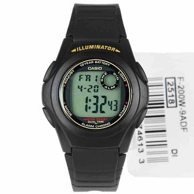 Đồng hồ nam dây nhựa Casio F-200W-9ADF
