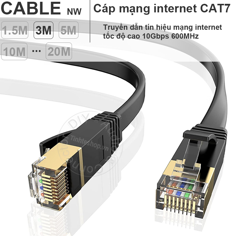 CAT7 FTP network cable 10Gbps anti-interference pure copper core 24K gold-plated Kingmaster 1.5M KC711