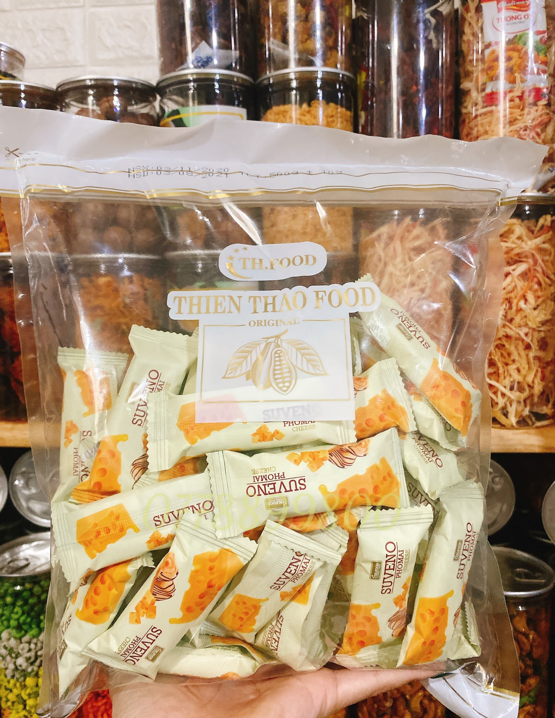 [Hoàn tiền 10%] BÁNH SỮA CHUA GIÒN PHOMAI 500GR