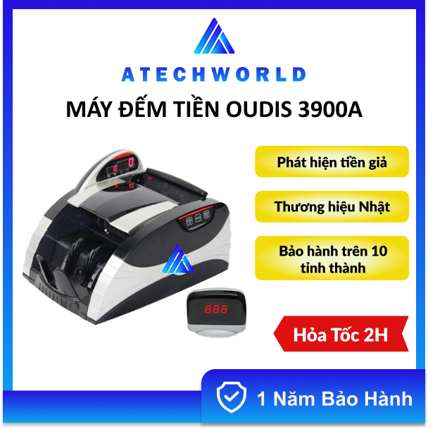 Máy đếm tiền nhật bản oudis 3900a - hàng chính hãng - bh 1 năm - có xuất vat