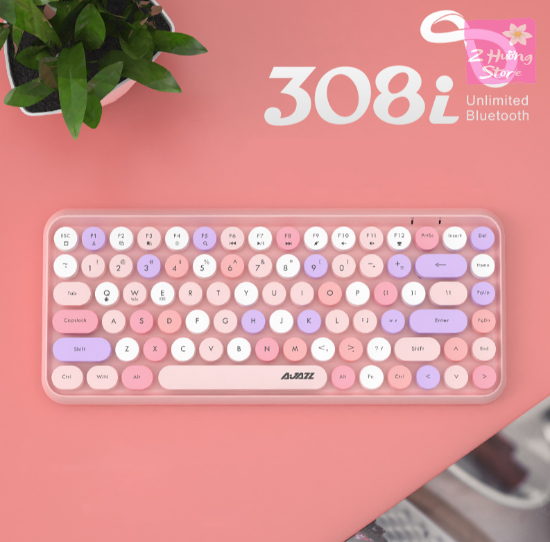 Bàn phím bluetooth không dây  AJAZZ 308i - Tương thích cho Iphone, Android, Macbook, Laptop