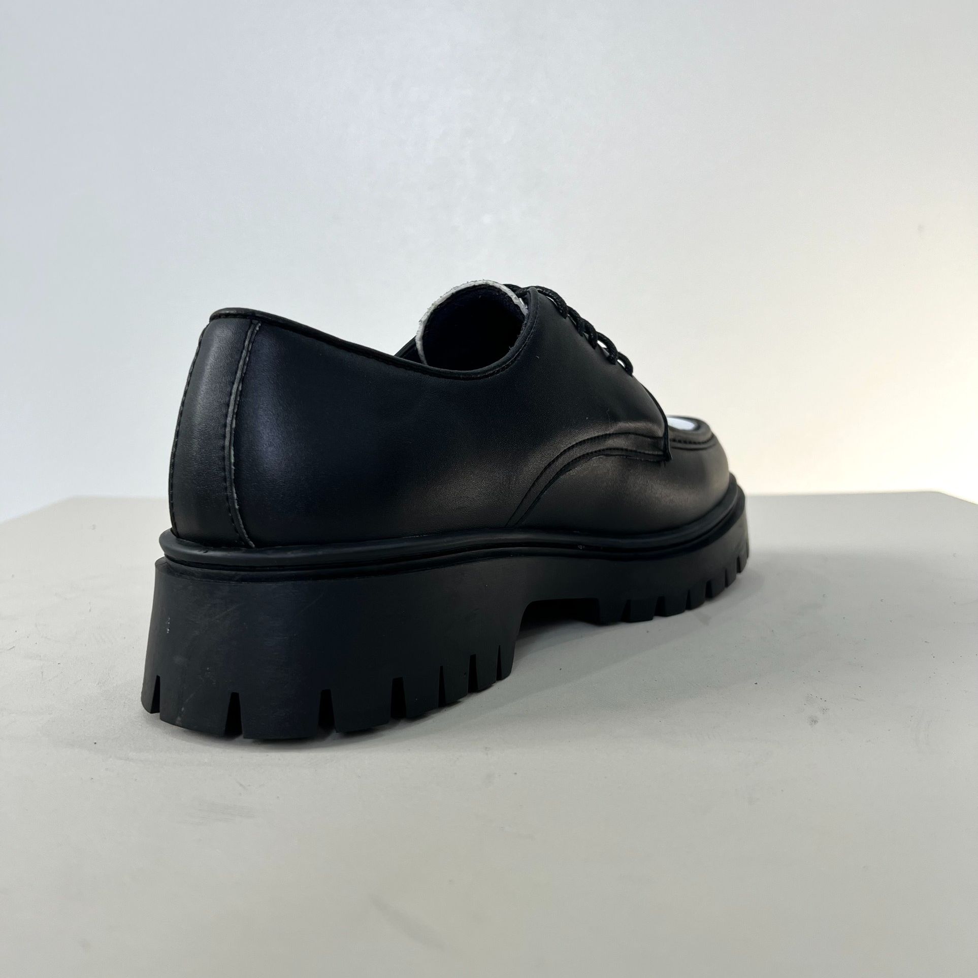 Chunky Derby Black White, giày Chunky Derby Nam Đen Trắng D04