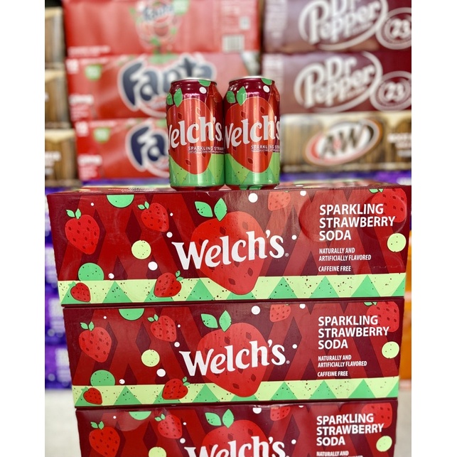 Nước ngọt Welch’s Mỹ thùng 12 lon