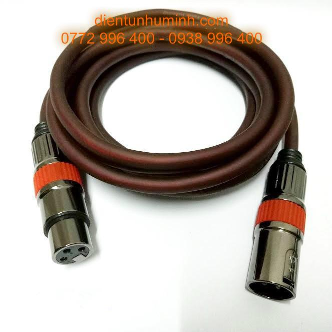 Dây micro - day mic cao cấp jack canon 2 đầu cho micro và sound card thu âm 1.5m