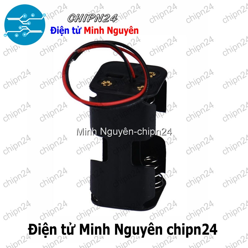 [1 cái] (C14) Hộp Đế pin 4 viên AA vuông - HH000591