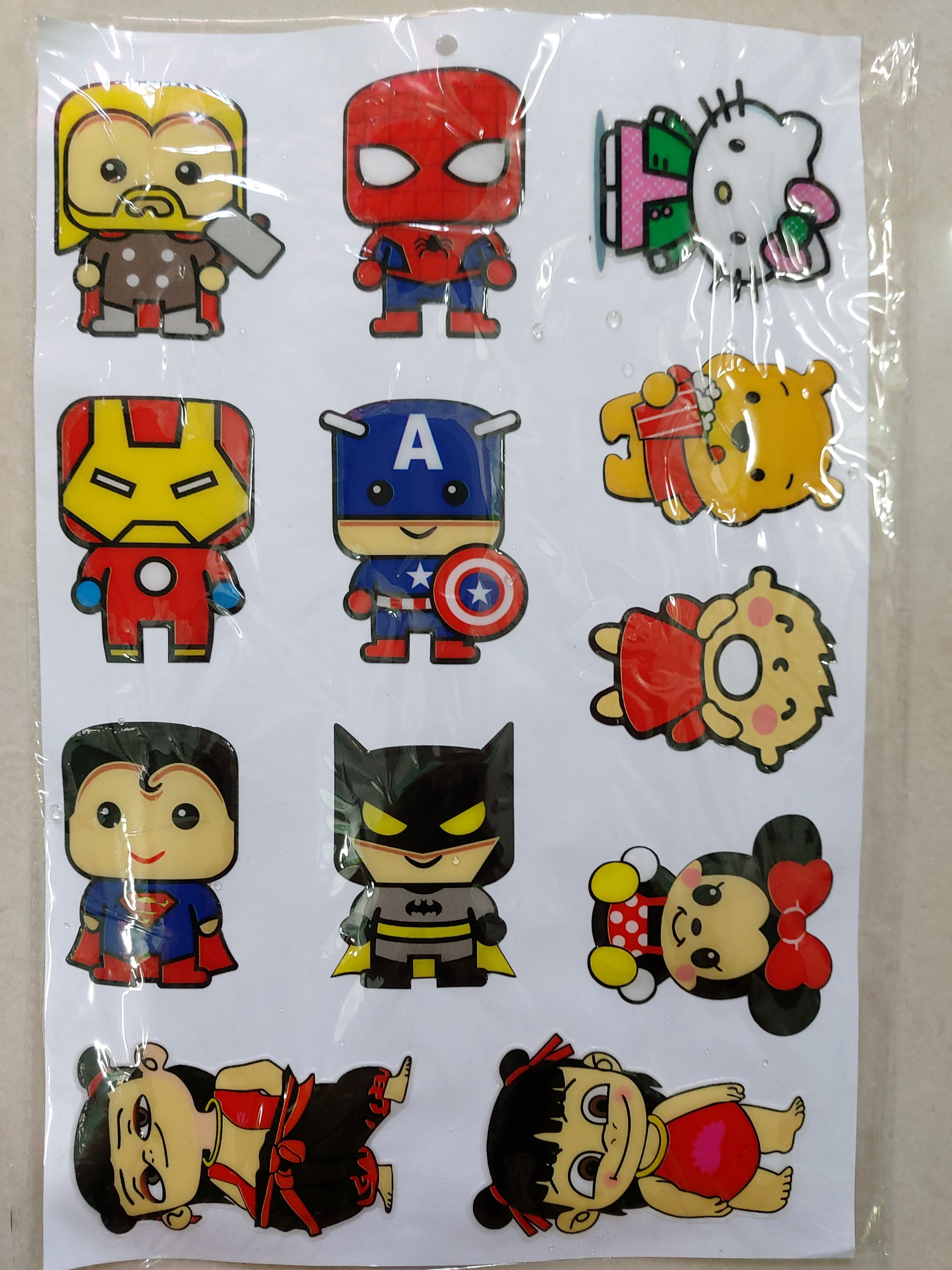 Tem sticker hoạt hình logo nổi vui nhộn