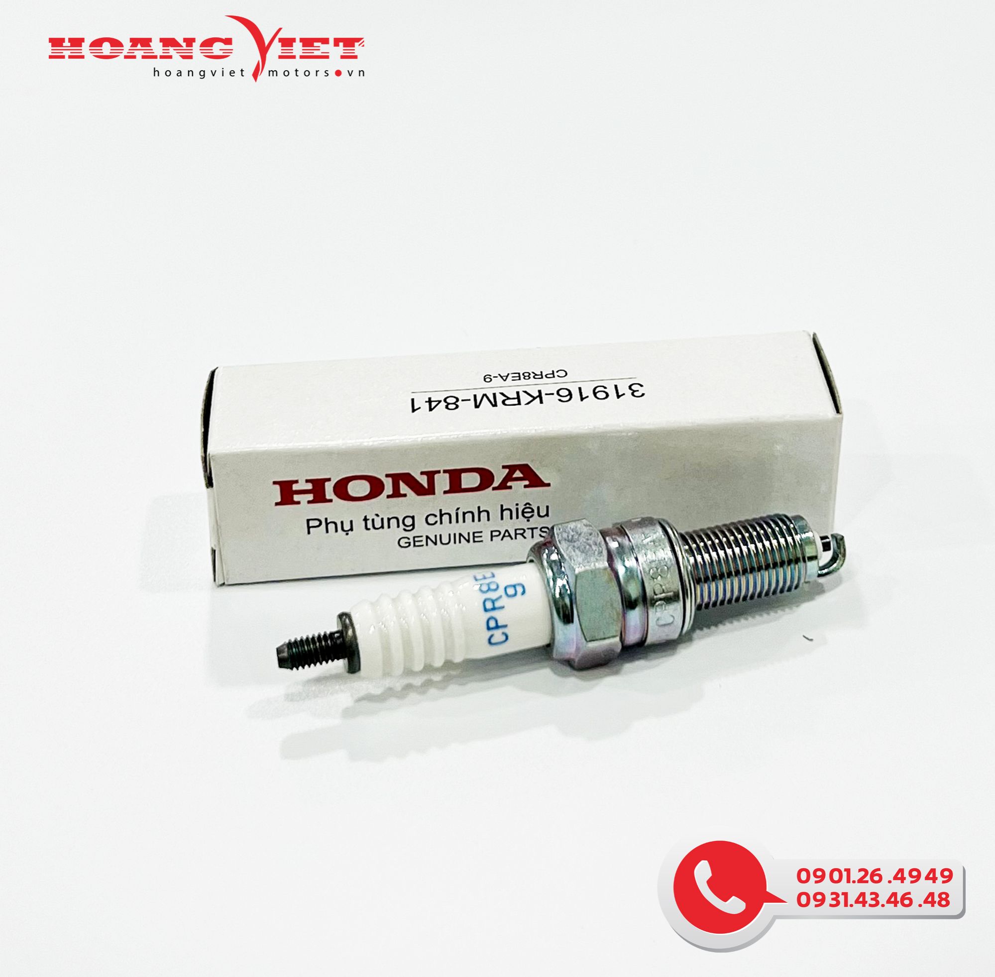 Bugi (CPR8EA9) (NGK) - Dùng chung nhiều dòng xe Honda - 31916KRM841