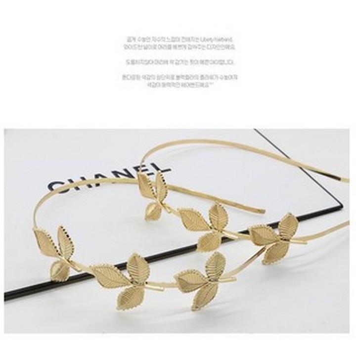 Bờm lá cài tóc nữ kiểu hàn quốc xinh xắn bờm tóc phong cách