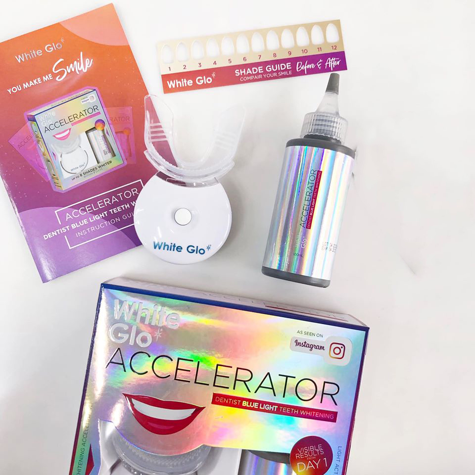 Set trắng răng White Glo Accelerator