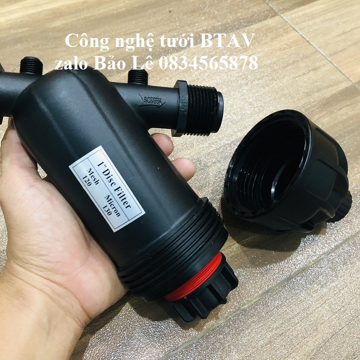 Lọc nước phi 34mm – Đen đĩa đỏ