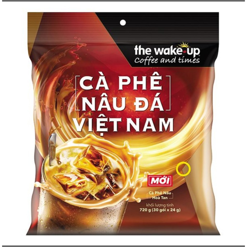 Cà phê Nâu đá Wake up - Bịch 30gói