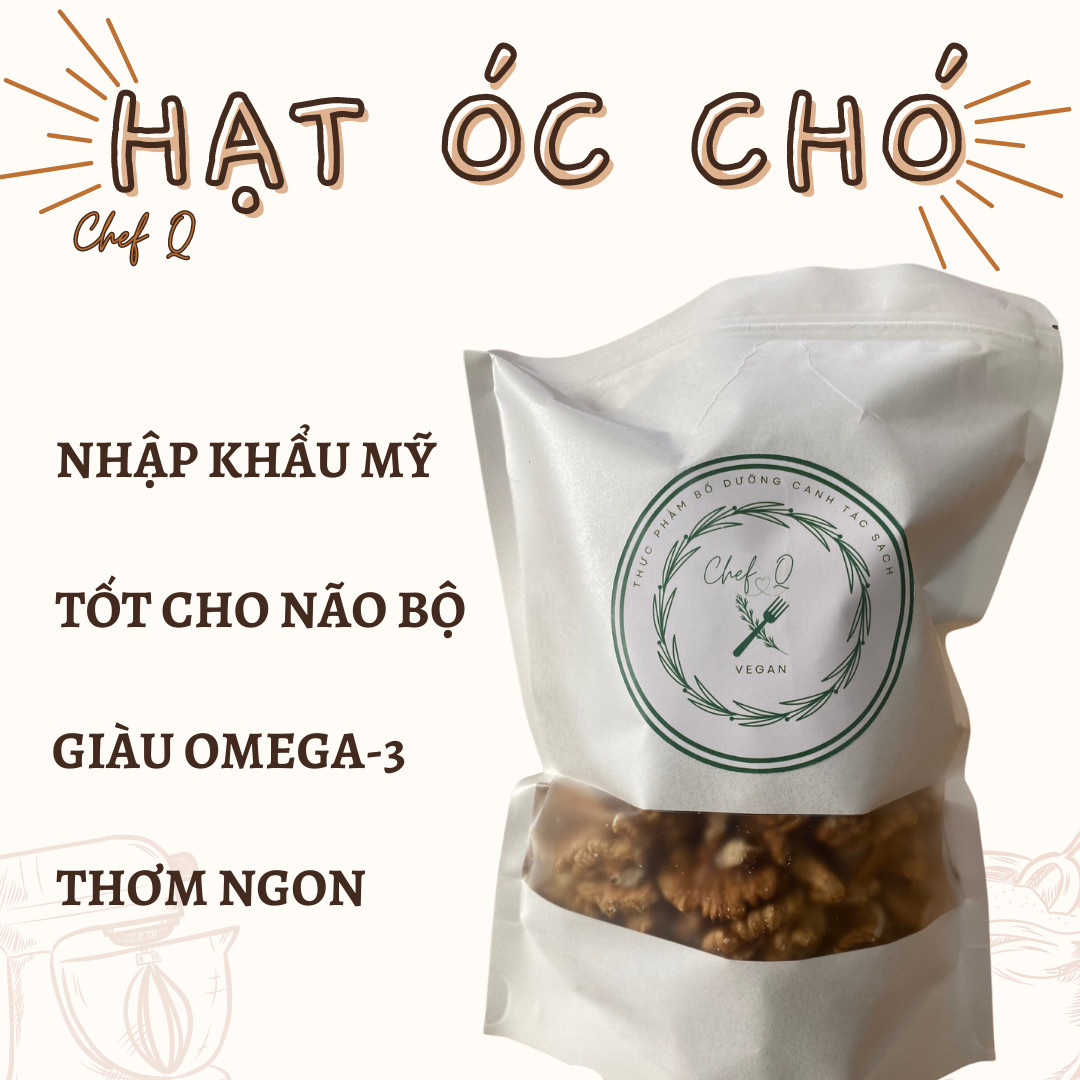 Hạt óc chó mĩ nhập khẩu chính ngạch, chia túi tiện lợi, chất lượng tốt