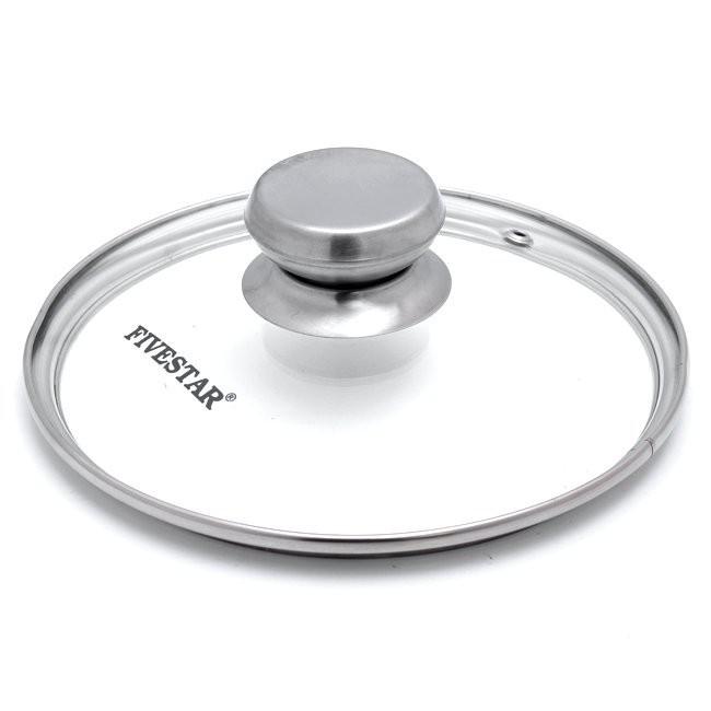 Nắp kính cường lực fivestar dùng cho nồi chảo quánh 18cm