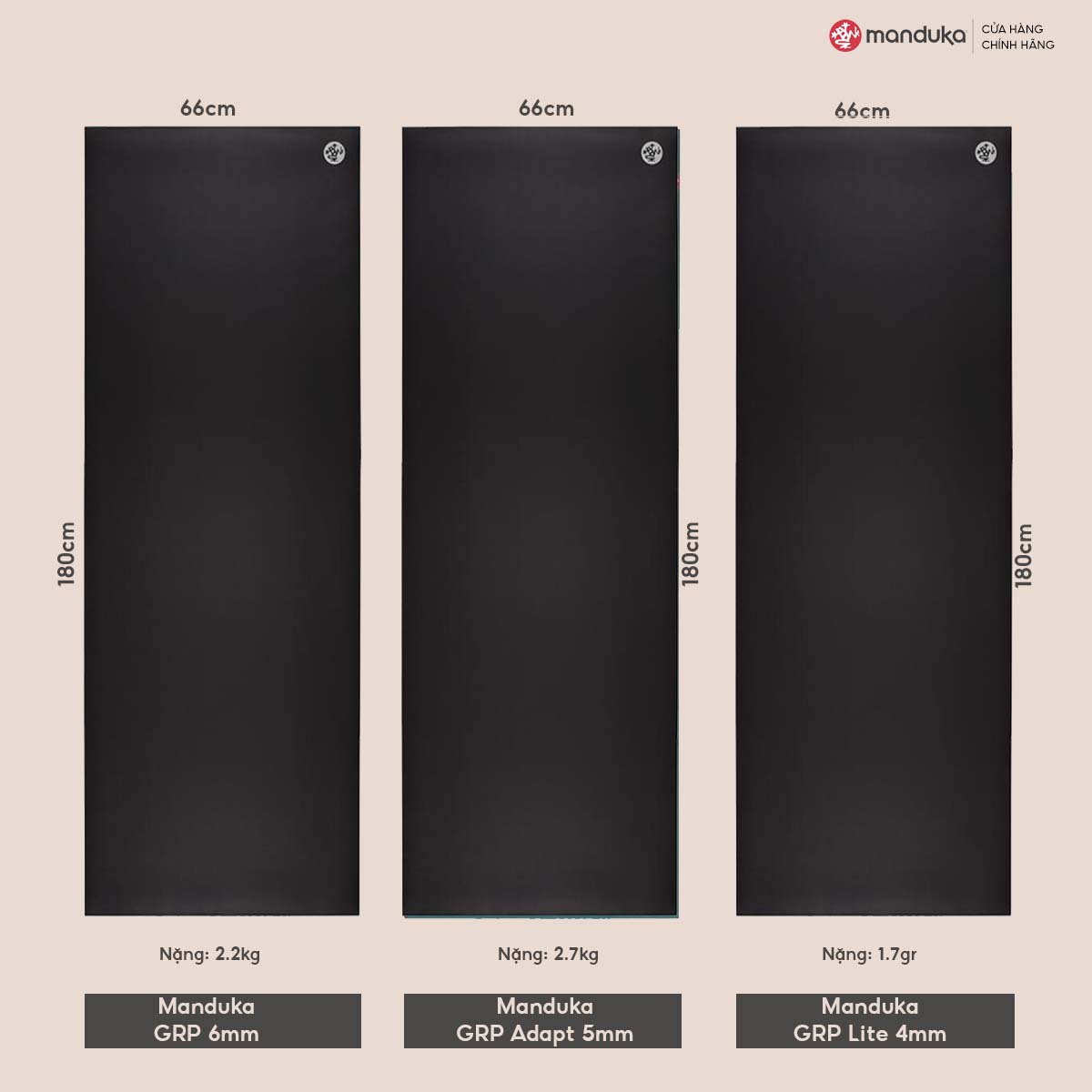 Manduka GRP Lite Hot Yoga Mat 4 mm