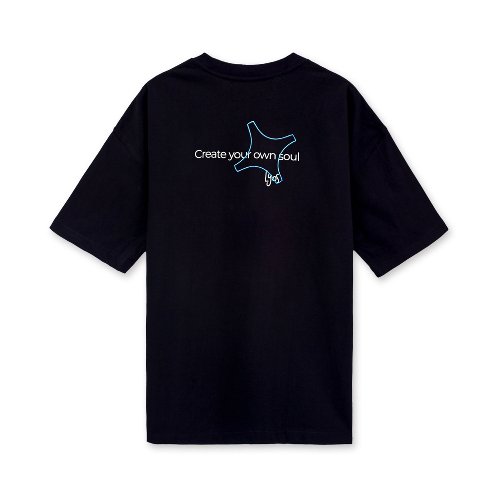 Áo thun LYOS Create Soul T-Shirt Đen/ Kem