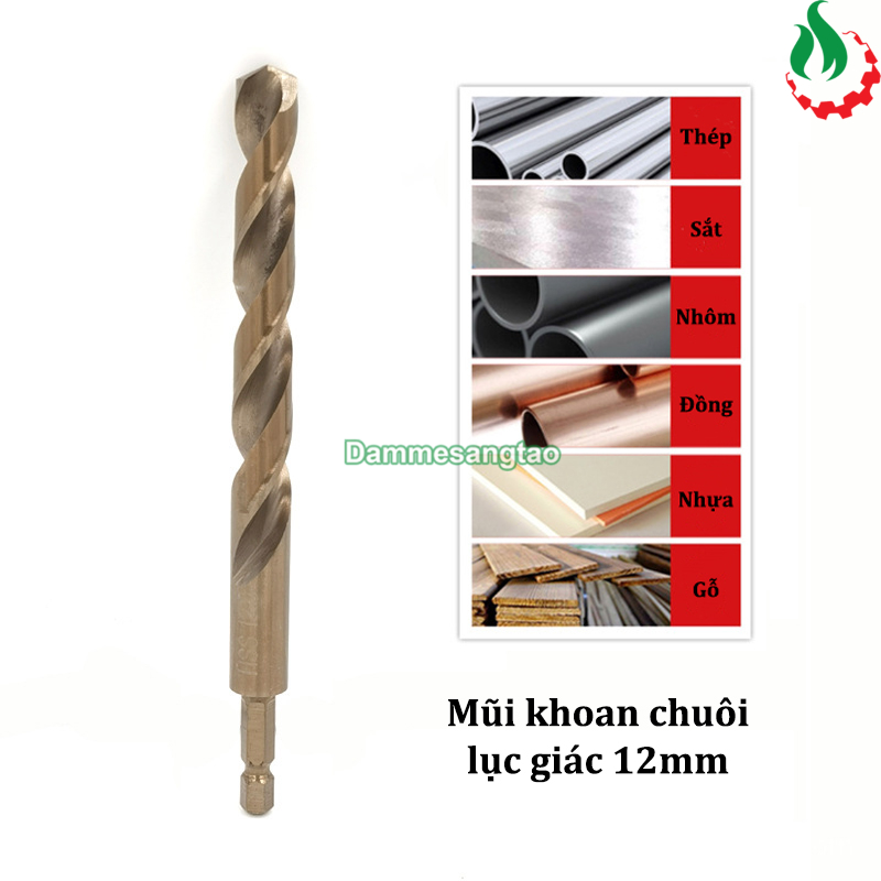Mũi khoan sắt chuôi lục giác 6mm-12mm